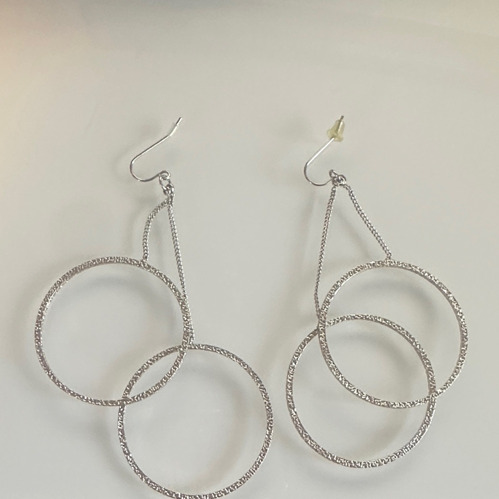 Elegant Silver Hoop Earrings